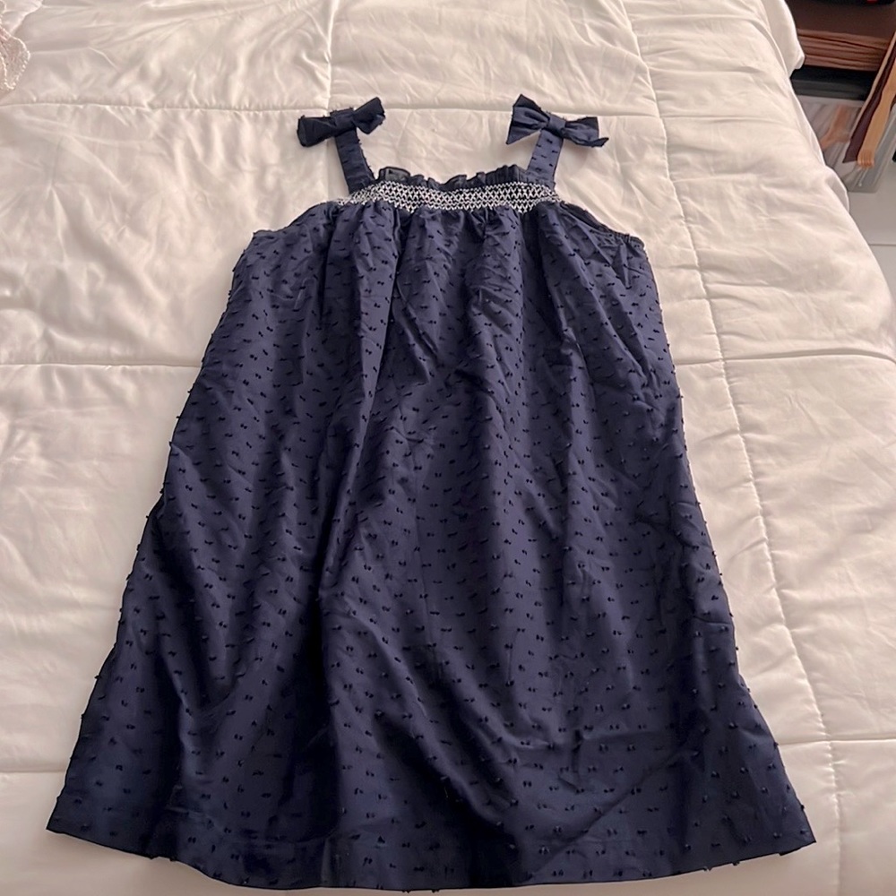 Navy blue super cute lightweight dress can be casual or formal